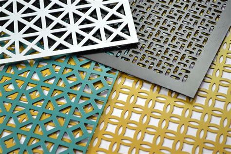 sheet metal decor|decorative metal sheets with holes.